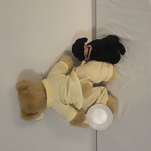 Bearington Collection Griffin & Fetch Bear Mini Dog Frisbee Rare HTF - Picture 9 of 11